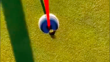 Unlucky golfer denied a hole-in-one as his ball DENTS the cup